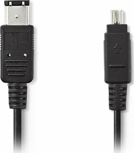 Nedis FireWire Cable 4-pin male - 6-pin male 2m