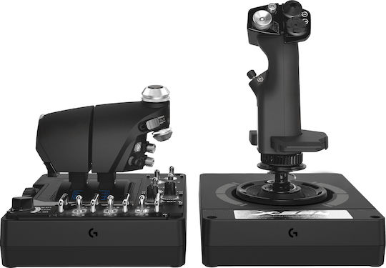 Logitech X56 H.O.T.A.S. Wired Joystick Compatible with PC