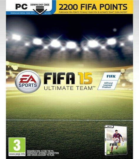 EA - Electronic Arts FIFA 15 Ultimate Team Prepaid-Karte mit 2200 Punkte Punkte Schlüssel für PC