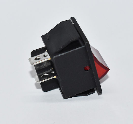 ForAll On-Off switch Rocker with Lighting Red 1pcs