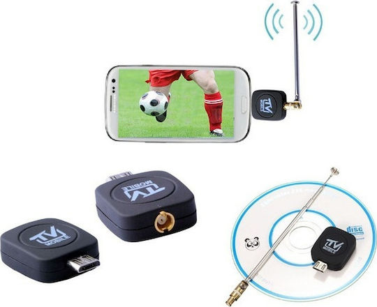 PT115 TV Tuner για Smartphone/Tablet με Επίγειο Δέκτη DVB-T και σύνδεση micro USB