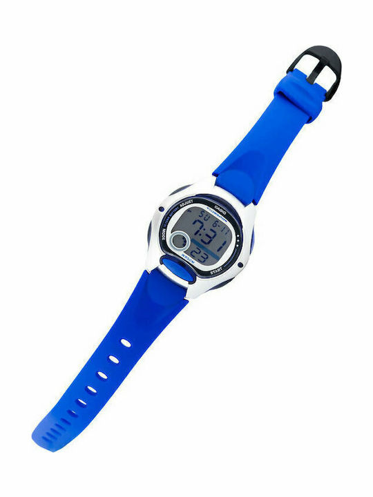 Casio Women's Watch Chronograph with Blue Rubber Strap