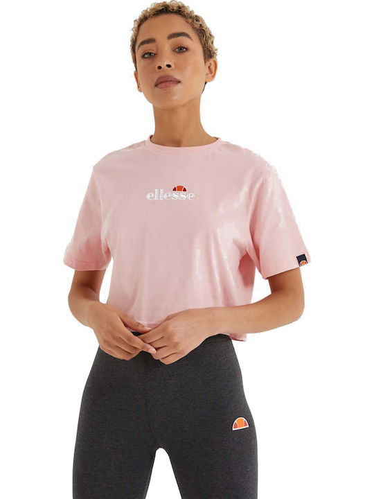 Fireball Damen Sport Crop Top Kurzarm Rosa