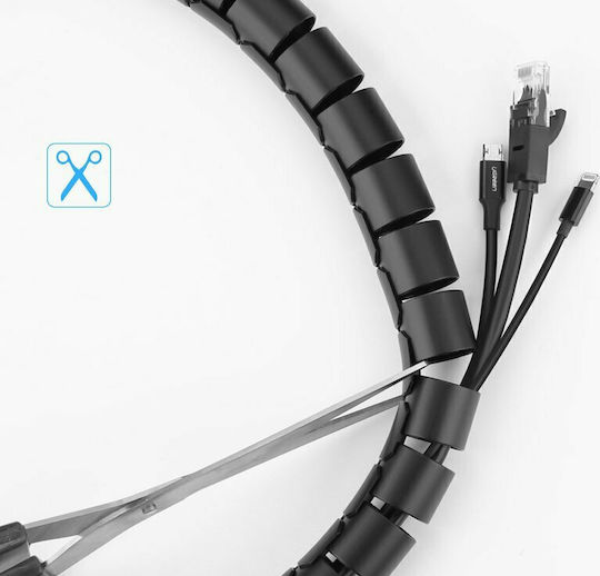 Ugreen Σπιράλ Καλωδίων LP121 25mm 1.5m Μαύρο