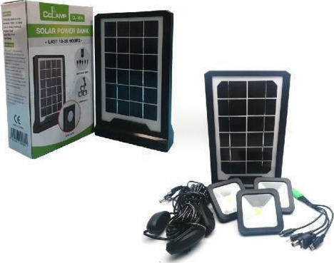 Factory Solar Lighting System CL-06A With USB Charger