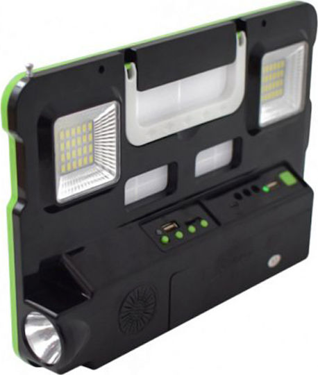 Factory Sistem De Iluminat Solar GD-7740 Cu Obiectiv 2 Becuri Radio Și Încărcător USB