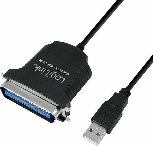 LogiLink Καλώδιο USB 2.0 σε Parallel 36-pin male 1.5m