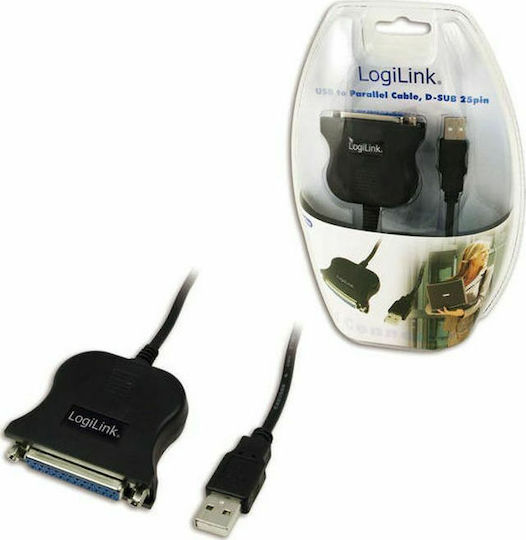 LogiLink Καλώδιο USB 2.0 σε RS232 25-pin female 1.5m