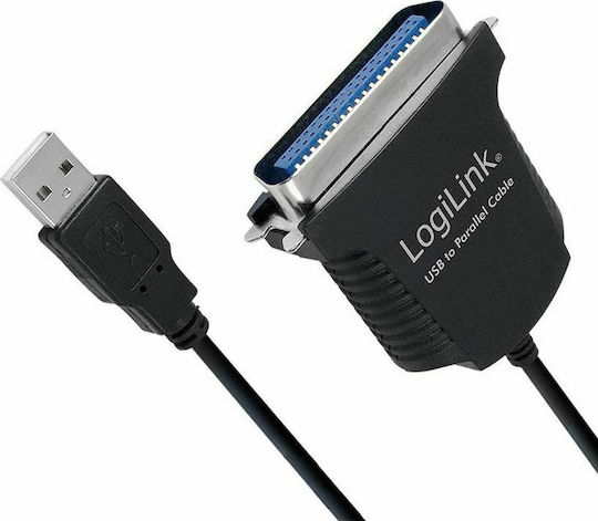 LogiLink Καλώδιο USB 2.0 σε Parallel 36-pin male 1.5m