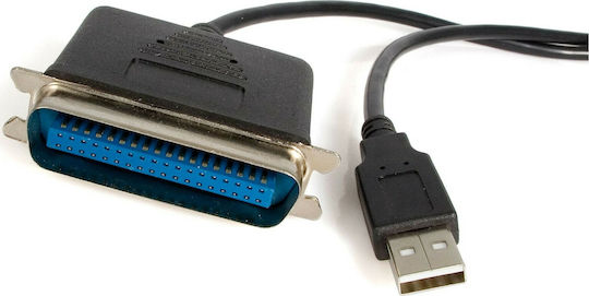 StarTech Καλώδιο USB-A σε RS232 25-pin female 1.8m Μαύρο