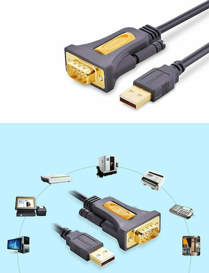 Ugreen Cable RS232 9-pin male to USB-A 1m (20210) 1pcs