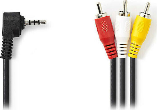 Nedis 3.5mm male to Component male 2m Cable (CVGP22400BK20)