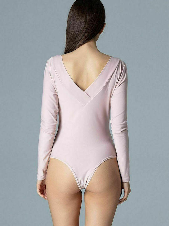 Figl Long Sleeve Bodysuit Pink