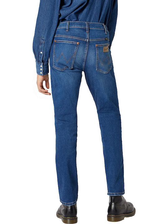 Western Ανδρικό Παντελόνι Τζιν με Slim Straight Εφαρμογή Μπλε