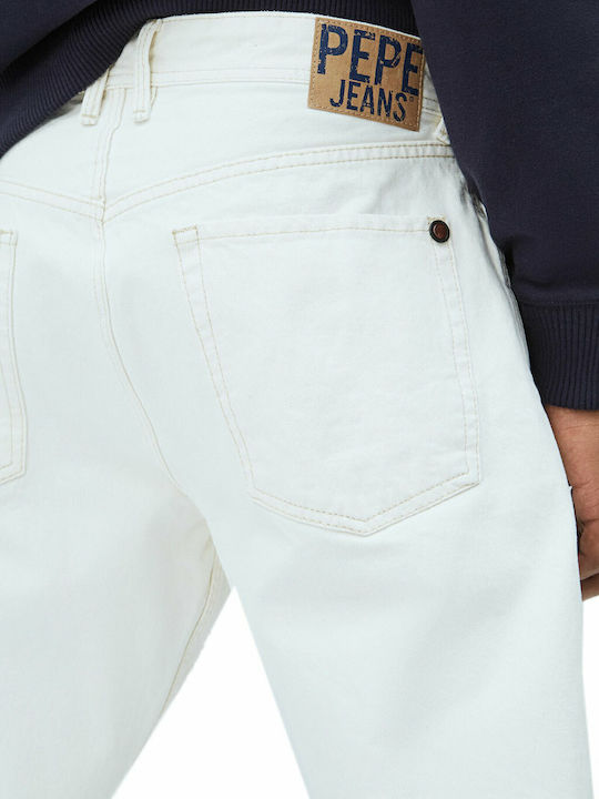 Callen Crop Men's Jeans Pants Cropped with Relaxed Fit Beige