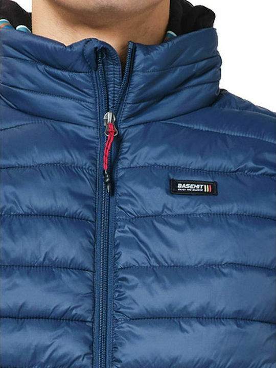 Sleeveless Winter Jacket Puffer Blue