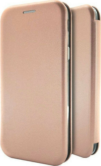 Forcell Book Δερματίνης Ροζ Χρυσό (Redmi Note 6 Pro)