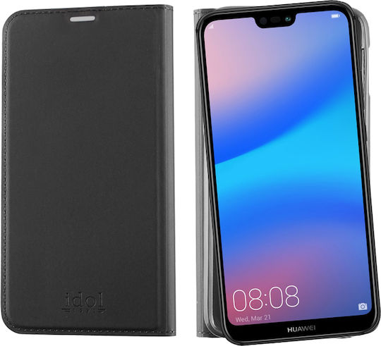 Idol 1991 Prime Magnet Книга Изкуствена кожа Сив (Huawei P20 Lite)