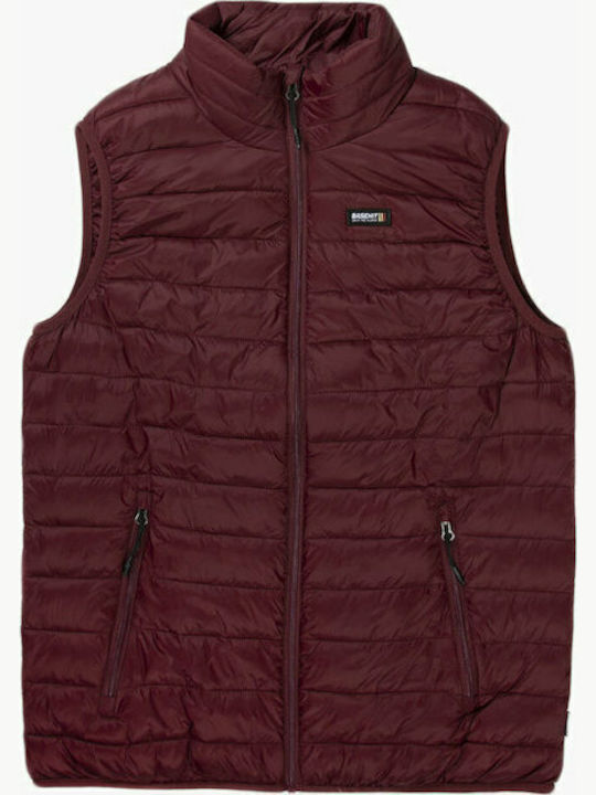 Sleeveless Winter Jacket Puffer Bordeaux