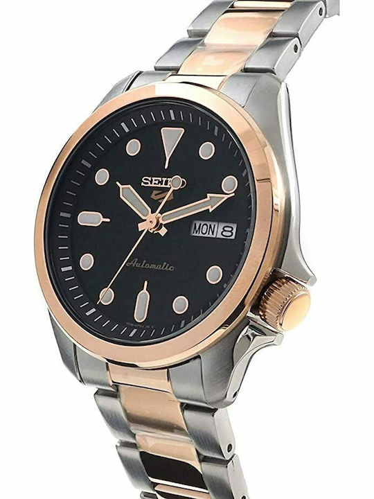 Seiko 5 Sports Ανδρικό Ρολόι 44.6mm Αυτόματο με Μεταλλικό Μπρασελέ