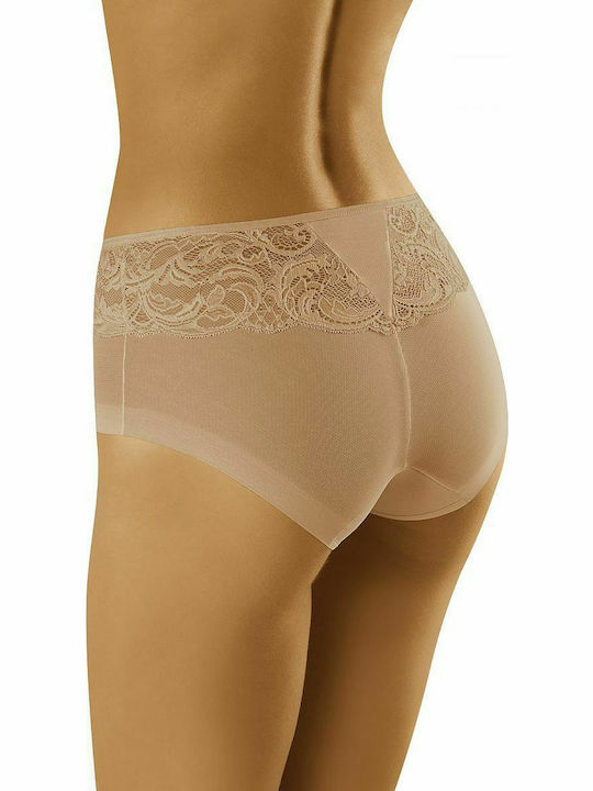 Wolbar Sava Women's Slip with Lace Beige 156215