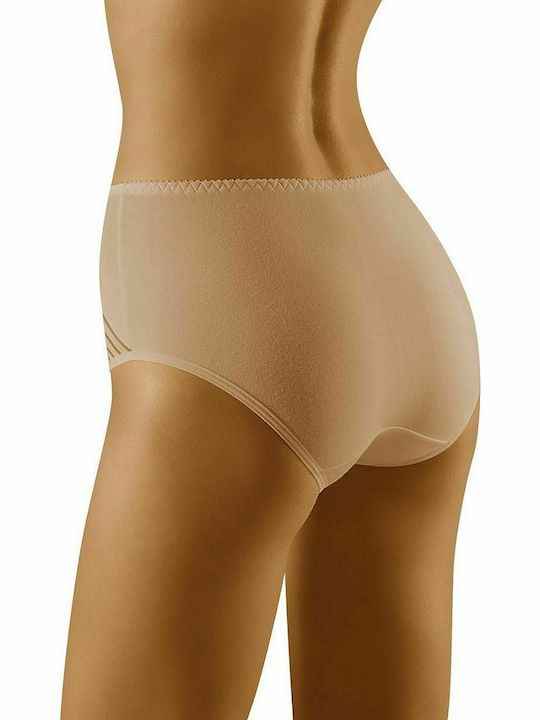 Wolbar Eco-Ma Baumwolle Hochtailliert Damen Slip Beige 109655