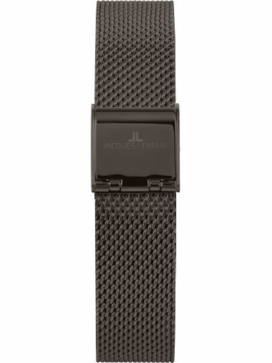 Jacques Lemans Design Collection Дамски Часовник 30мм Кварцов с Черна Метална Верижка