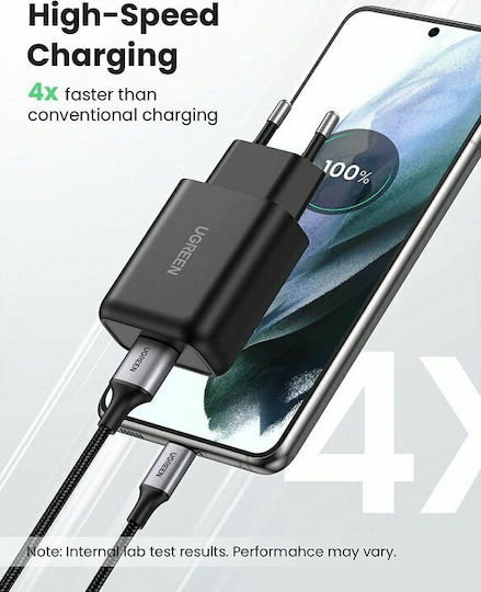 Ugreen Φορτιστής Χωρίς Καλώδιο με Θύρα USB-A 18W Quick Charge 3.0 Μαύρος (CD122)