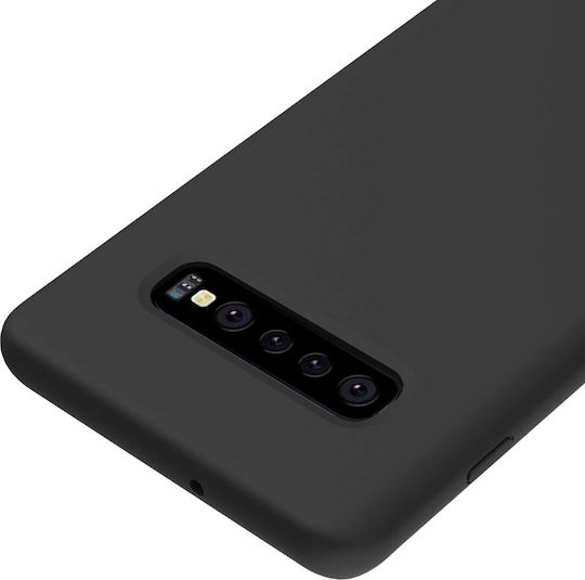 Hurtel Back Cover Σιλικόνης Μαύρο (Galaxy S10+)