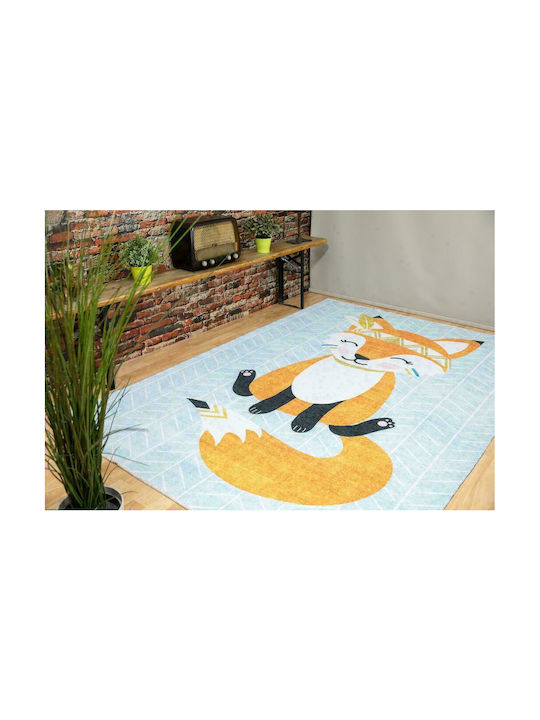 Ezzo Fox KD55 Детско килимче Светлосин 160x230см Дебелина 5мм