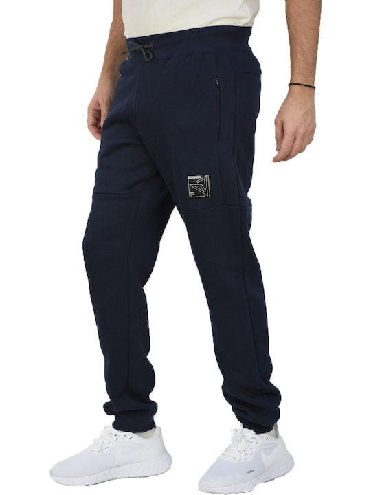 Παντελόνι Φόρμας με Λάστιχο Navy Μπλε