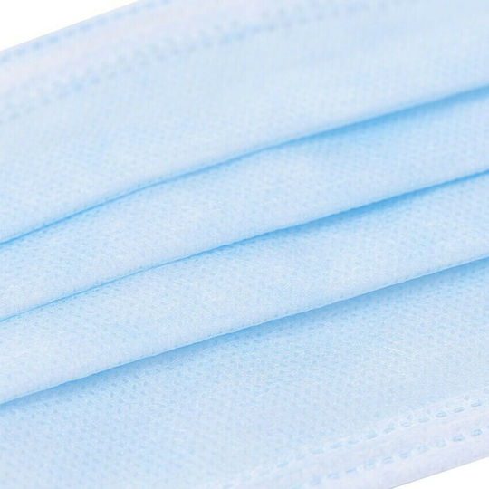 Kikka Boo Single-use Mask for Adults Protective Mask Fabric Blue 4110911025 50pcs