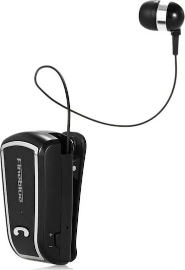 Fineblue F-V3 In-ear Bluetooth Handsfree Ακουστικό Πέτου Μαύρο