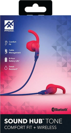 iFrogz Sound Hub Tone In-ear Bluetooth Handsfree Earphones with Sweat Resistance Blue