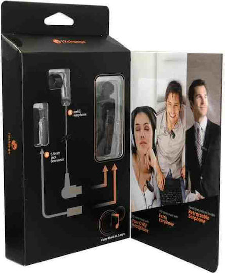 iXchange UA-28 In-ear Bluetooth Handsfree Ακουστικό Πέτου Χρυσό