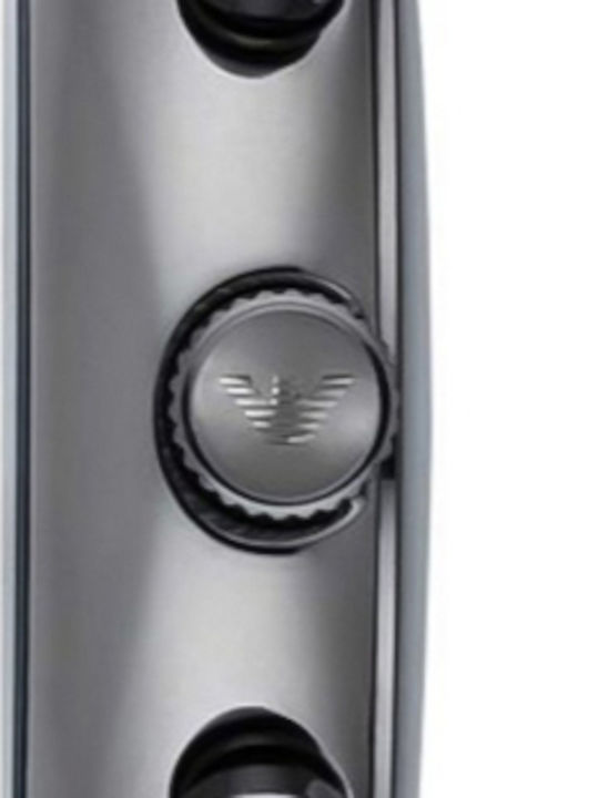 Emporio Armani Ανδρικό Ρολόι 46mm Χρονογράφος Μπαταρίας με Ασημί Μεταλλικό Μπρασελέ