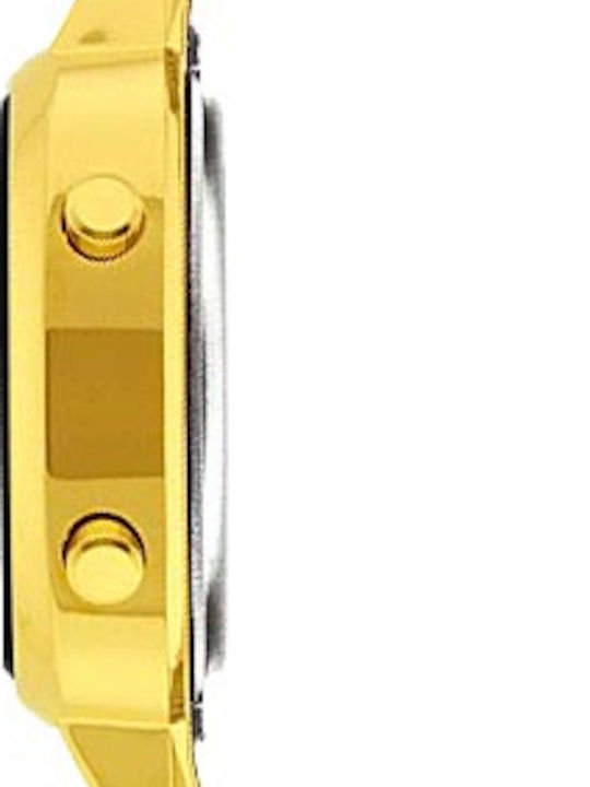 Casio Vintage Digital Women's Watch with Gold Metal Bracelet