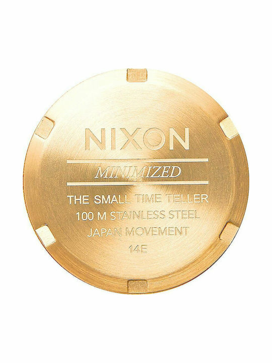Nixon Damen Uhr mit Gold Metallarmband