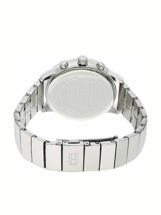 Tommy Hilfiger Blake Damen Uhr Chronograph mit Silber Metallarmband