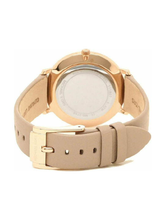 Michael Kors Pyper Women's Watch with Pink Leather Strap