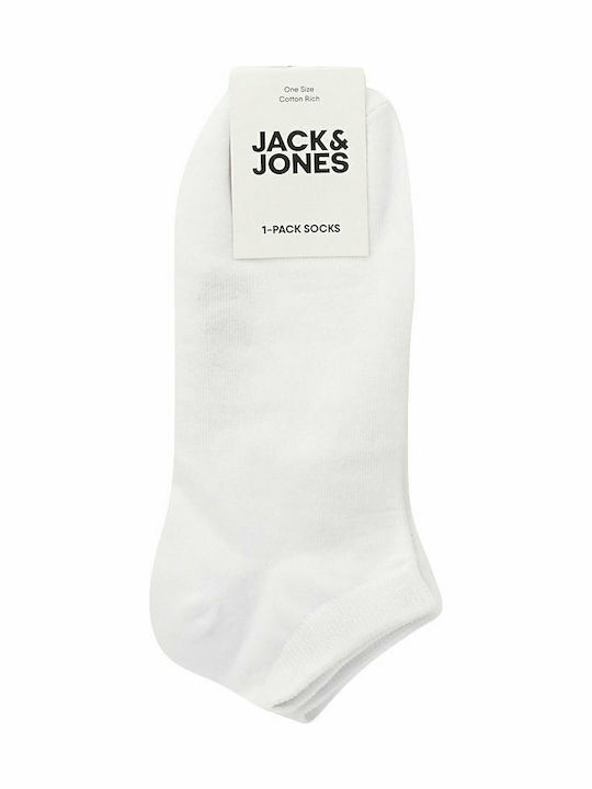 Jack & Jones Ανδρικές Μονόχρωμες Κάλτσες Λευκές