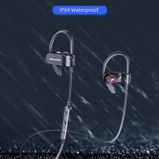 Awei WT50 In-ear Bluetooth Handsfree Ακουστικά με Αντοχή στον Ιδρώτα Μαύρα