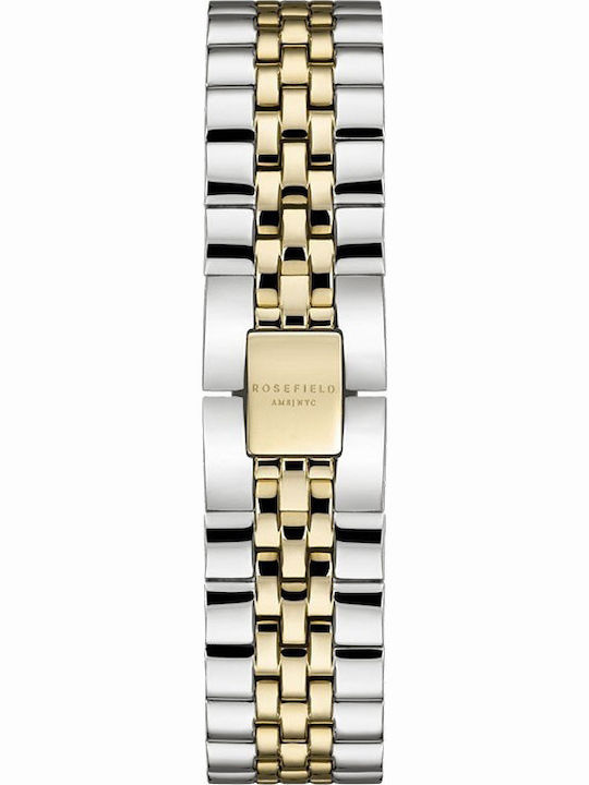 Rosefield Ace Two Tone Women's Watch with Metal Bracelet