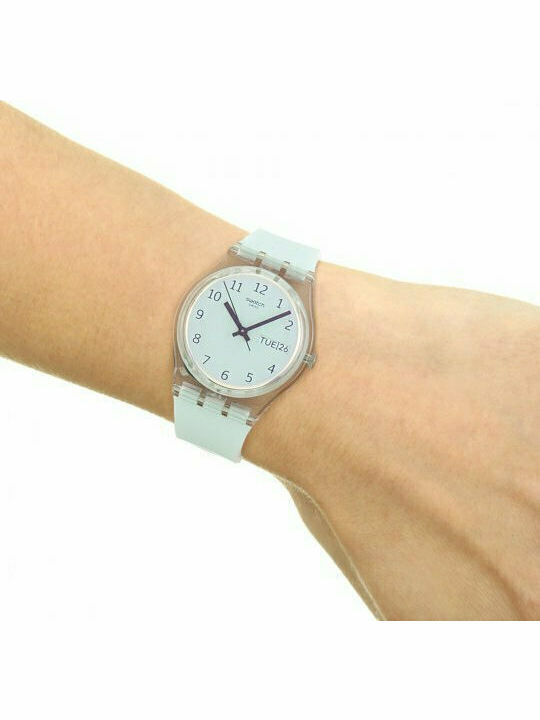 Swatch Swatch Women's Watch with Blue Rubber Strap