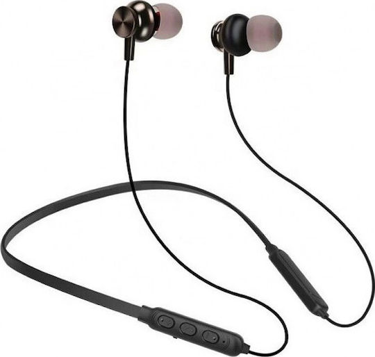 Ezra BW11 In-ear Bluetooth Handsfree Ακουστικά με Αντοχή στον Ιδρώτα Μαύρα