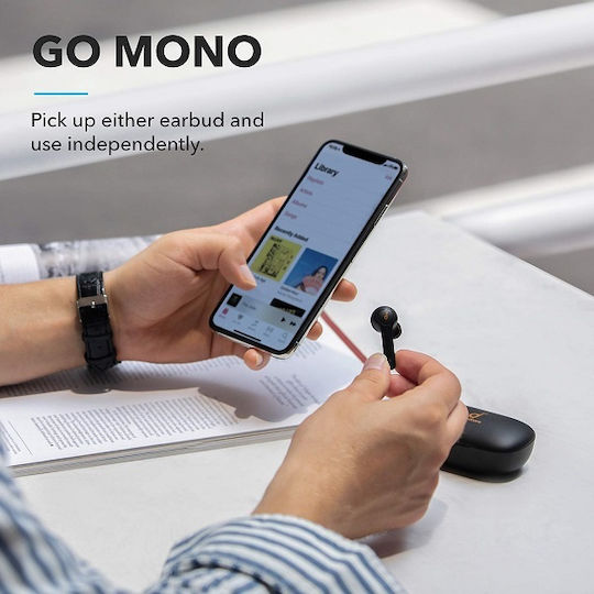Soundcore by Anker Life Note In-ear Bluetooth Handsfree Ακουστικά με Αντοχή στον Ιδρώτα και Θήκη Φόρτισης Μαύρα