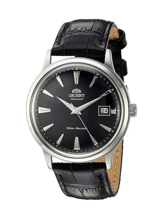 Orient Men's Watch 41mm Automatic with Black Leather Strap