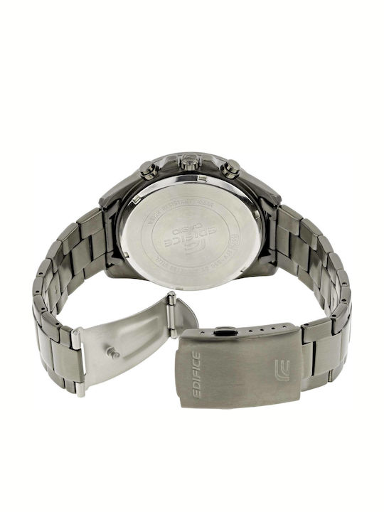 Casio Edifice Men's Watch 47mm Chronograph Battery with Black Metal Bracelet
