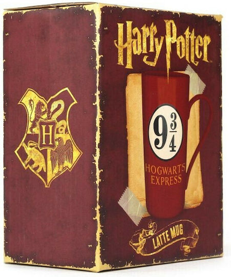 Half Moon Bay Harry Potter Latte Mug Platform 9 3/4 Cană Ceramică Roșie 500ml MUGLHP02 1buc