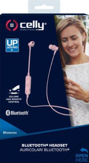 BHSTEREO In-ear Bluetooth Handsfree Earphones Pink